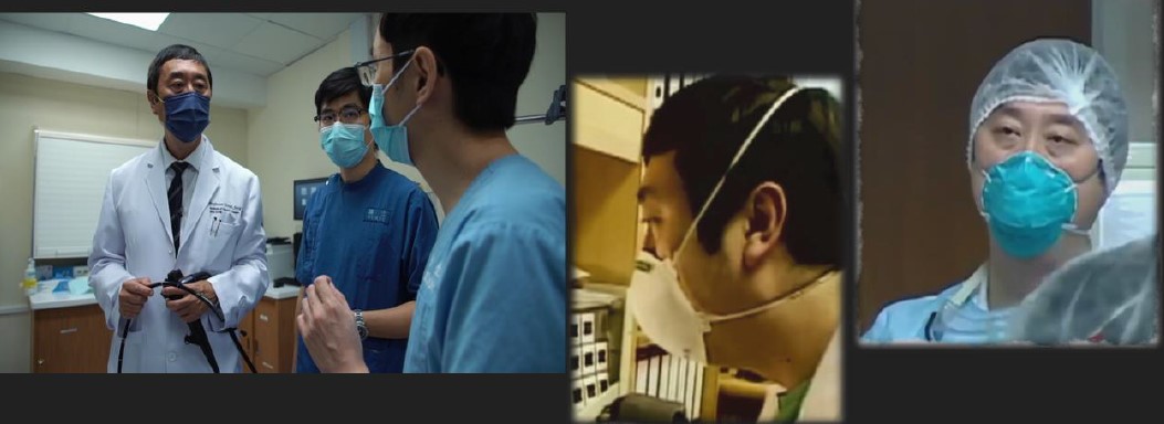 Prof Sung as a doctor caring for patients