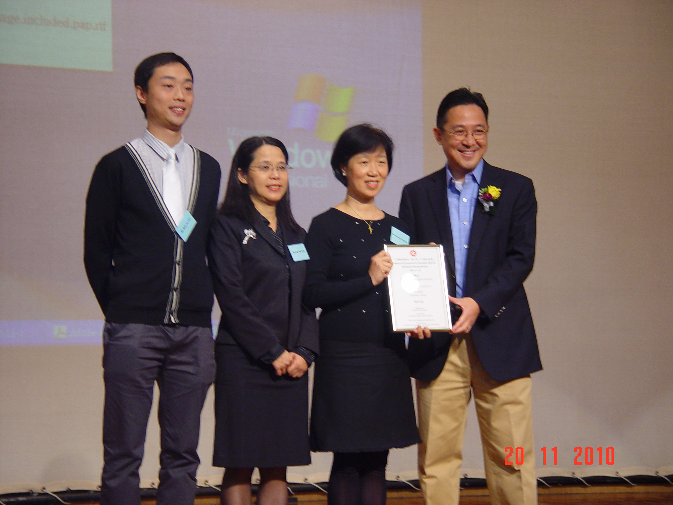 Ms Ng Yee Yuk, Ms Cheung Tung Ping, Mr Kan Yu Hin 