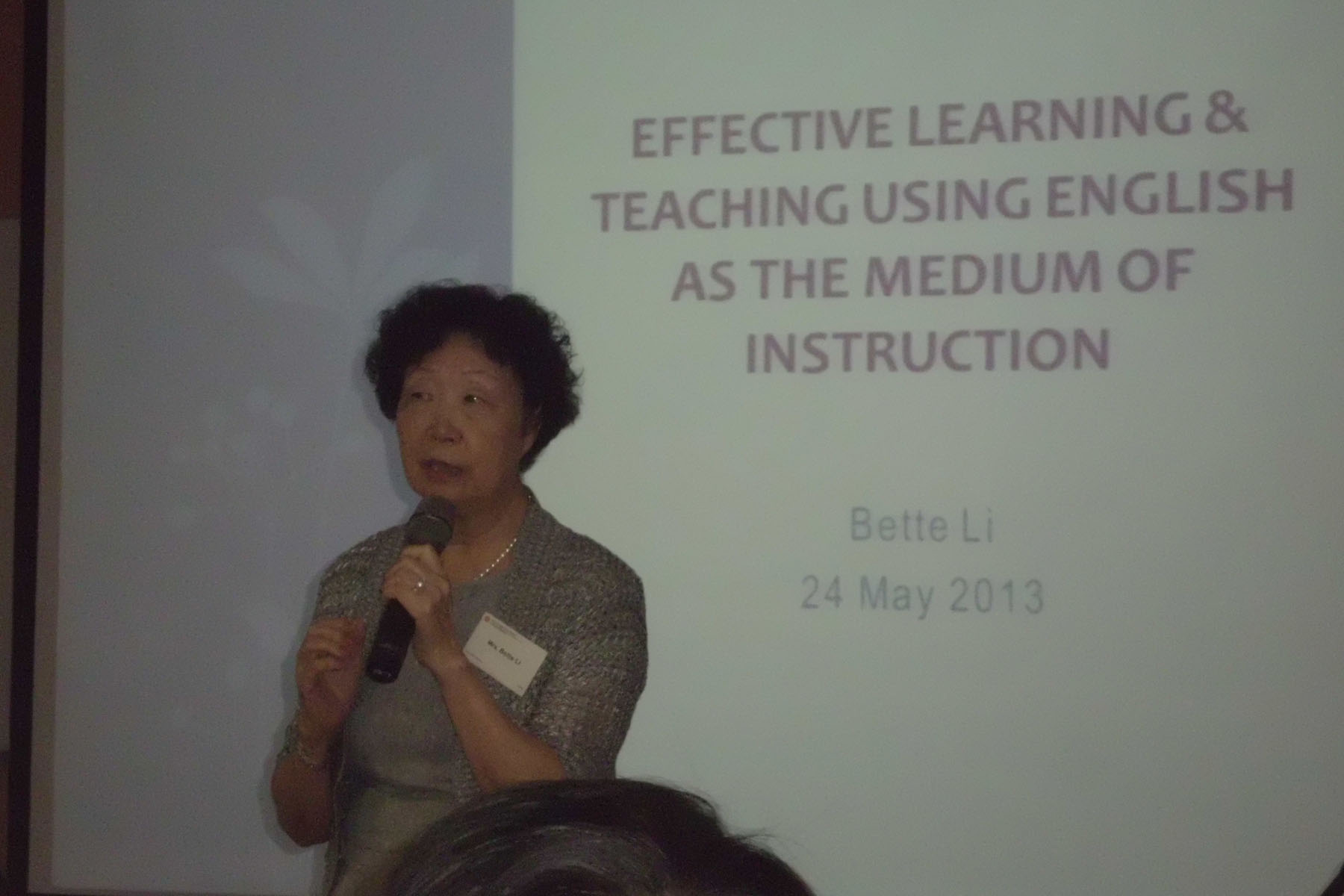 Mrs LI KING Chia-chin Bette, Project Director, Quality Assurance and School-based Support Division  