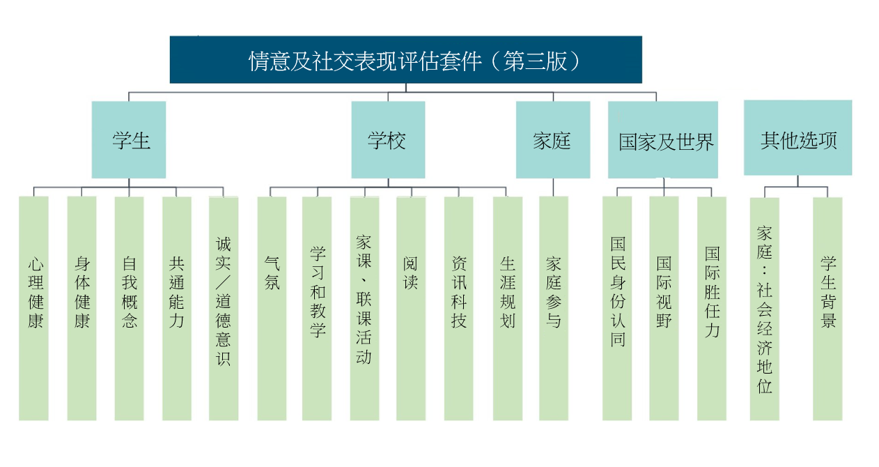 情意及社交表现评估套件（第三版）（中学）架构