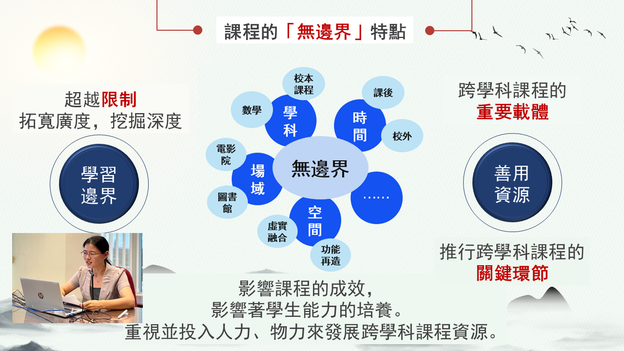 內地專家教師張麗琴女士分享推行跨學科課程的策略
